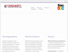 Tablet Screenshot of coolsofttech.com